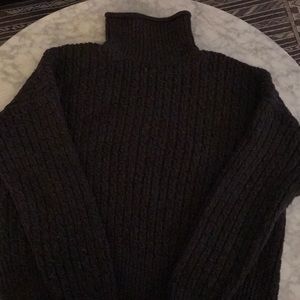 Loft cotton cable turtleneck